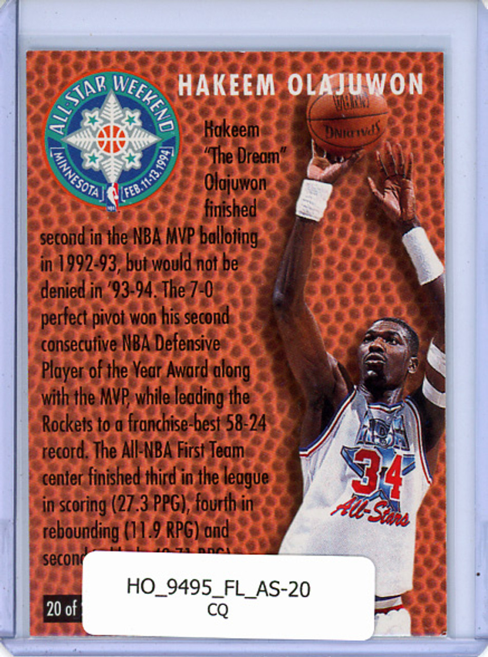 Hakeem Olajuwon 1994-95 Fleer, All-Stars #20 (CQ)