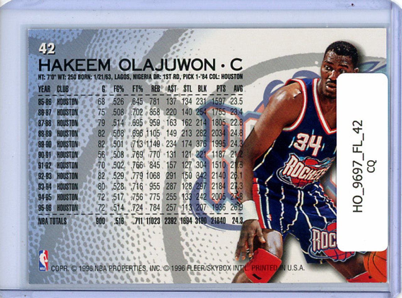 Hakeem Olajuwon 1996-97 Fleer #42 (CQ)