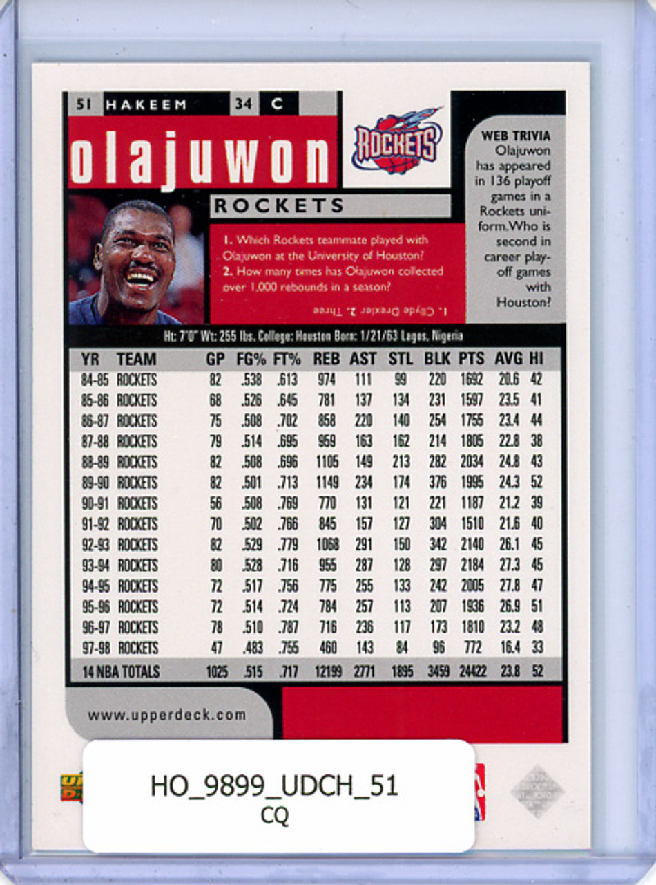Hakeem Olajuwon 1998-99 Choice #51 (CQ)