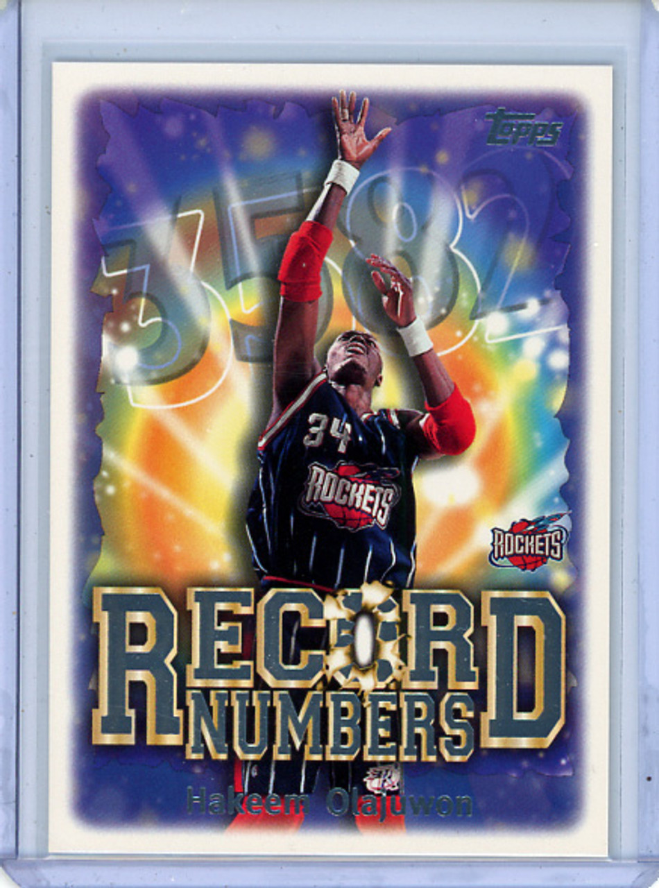 Hakeem Olajuwon 1999-00 Topps, Record Numbers #RN4 (CQ)