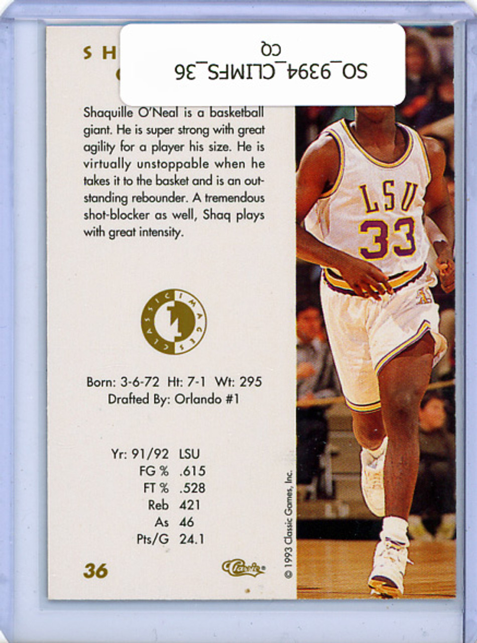 Shaquille O'Neal 1993-94 Classic Images Four Sport #36 (CQ)
