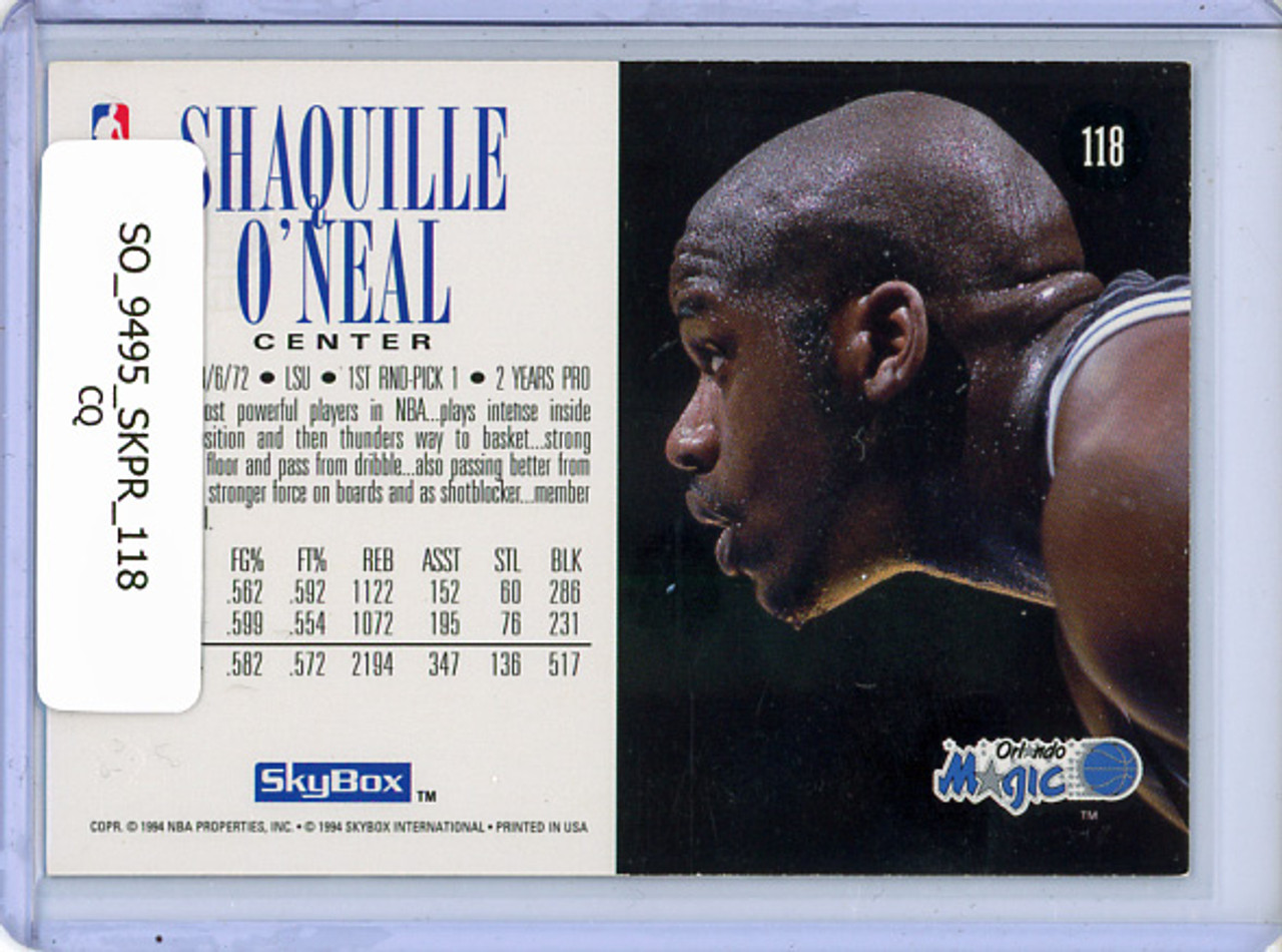Shaquille O'Neal 1994-95 Skybox Premium #118 (CQ)