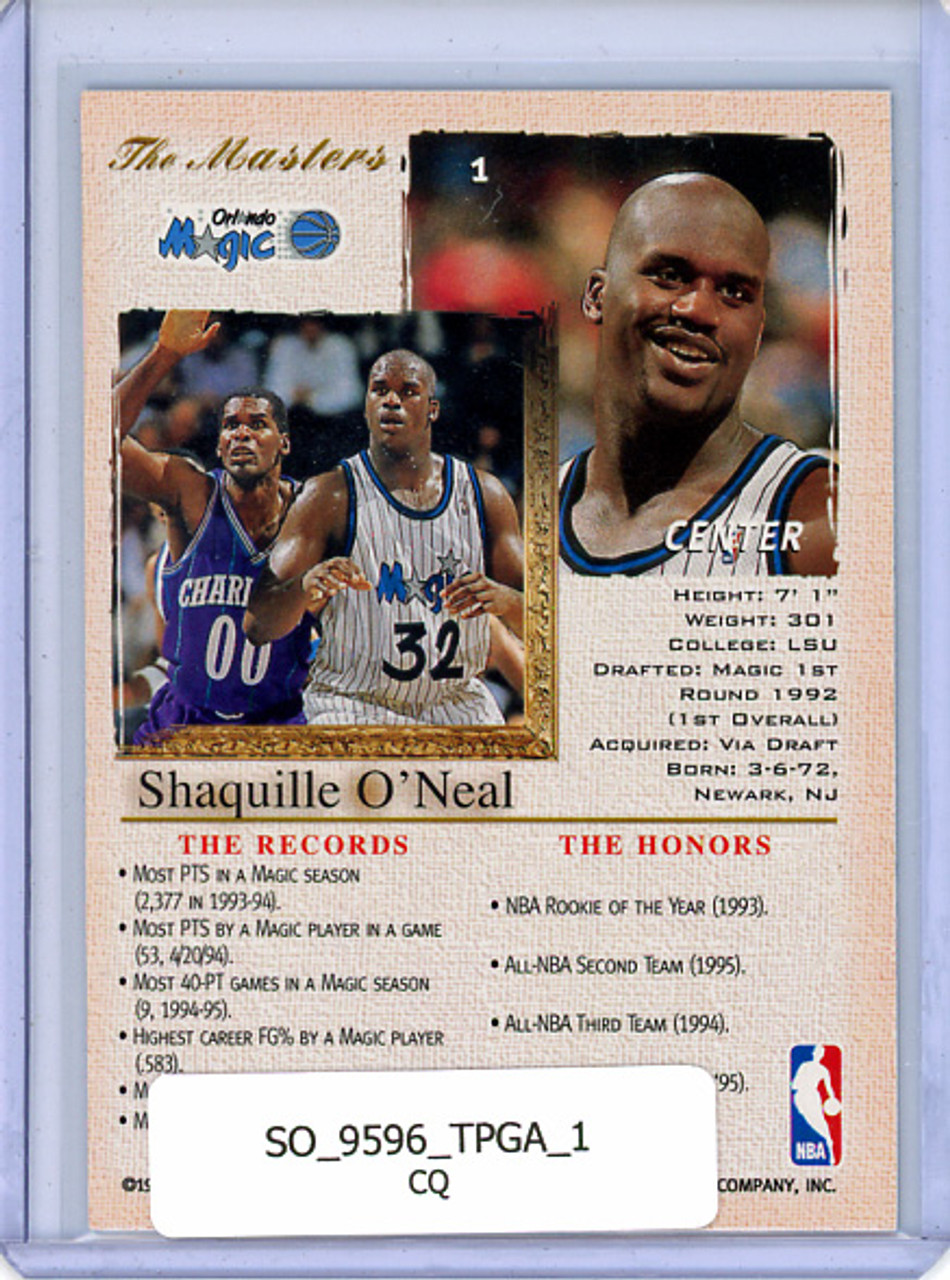 Shaquille O'Neal 1995-96 Gallery #1 The Masters (CQ)