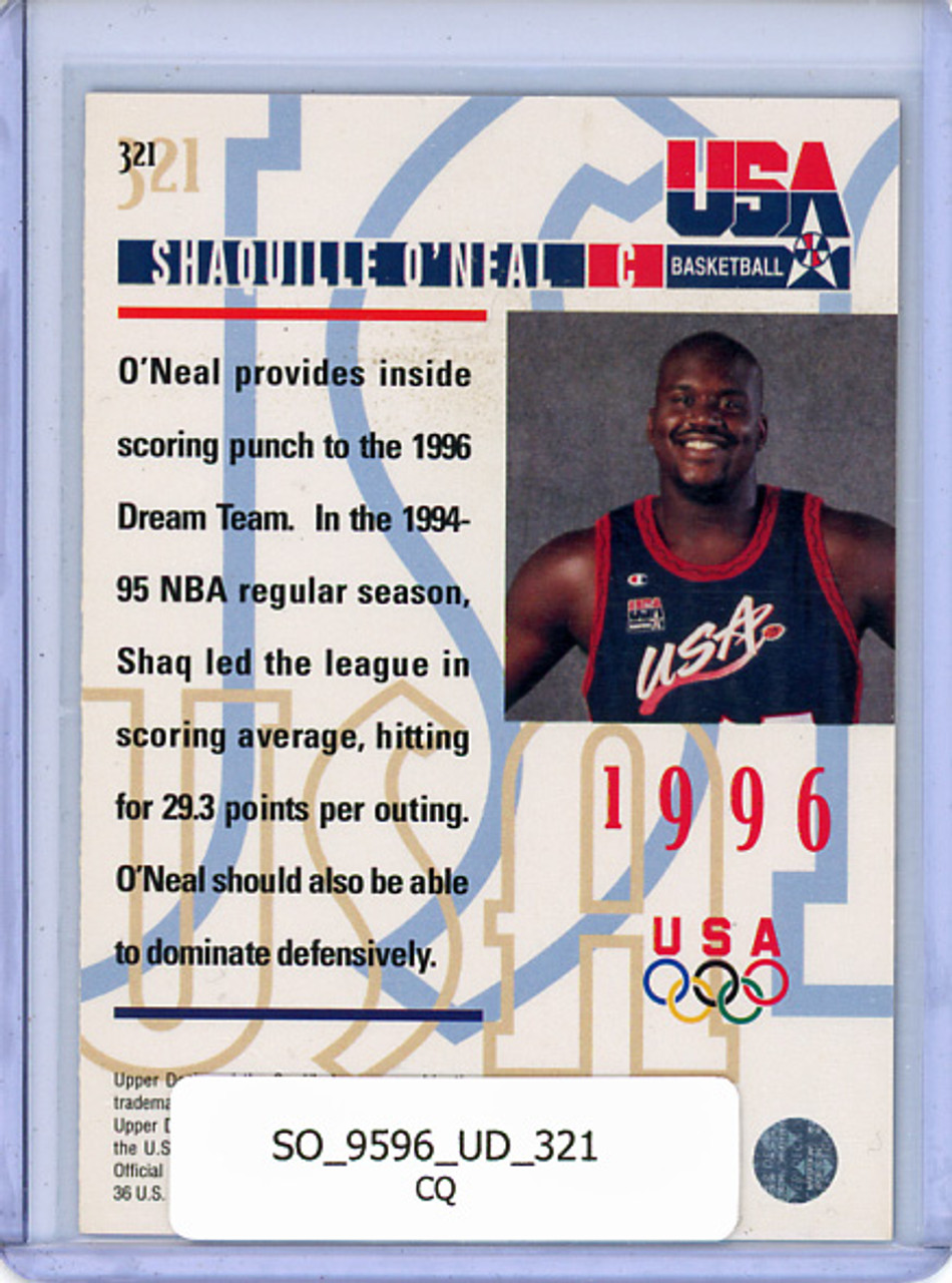 Shaquille O'Neal 1995-96 Upper Deck #321 USA (CQ)