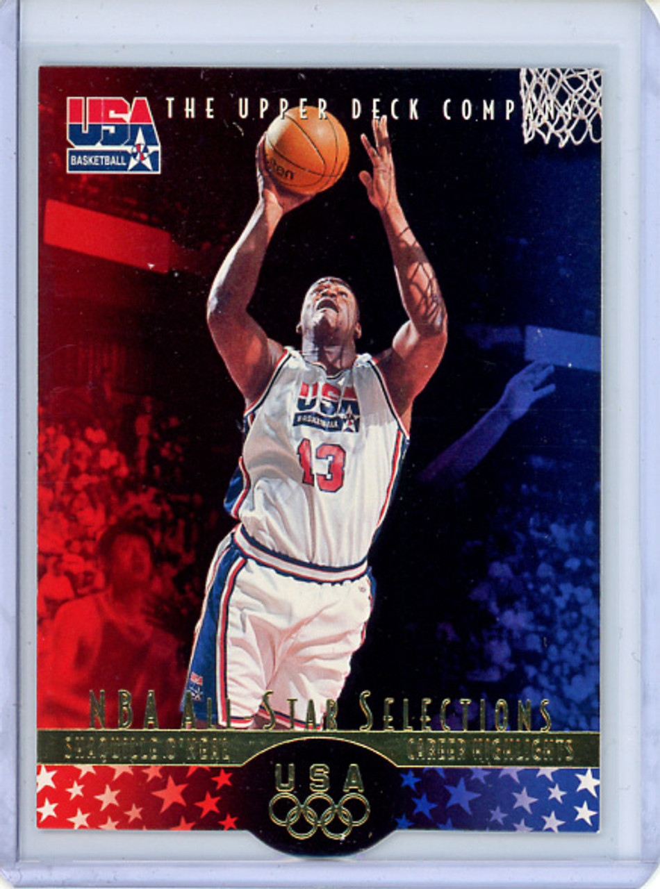 Shaquille O'Neal 1996 Upper Deck USA #19 All-Star Selections (CQ)