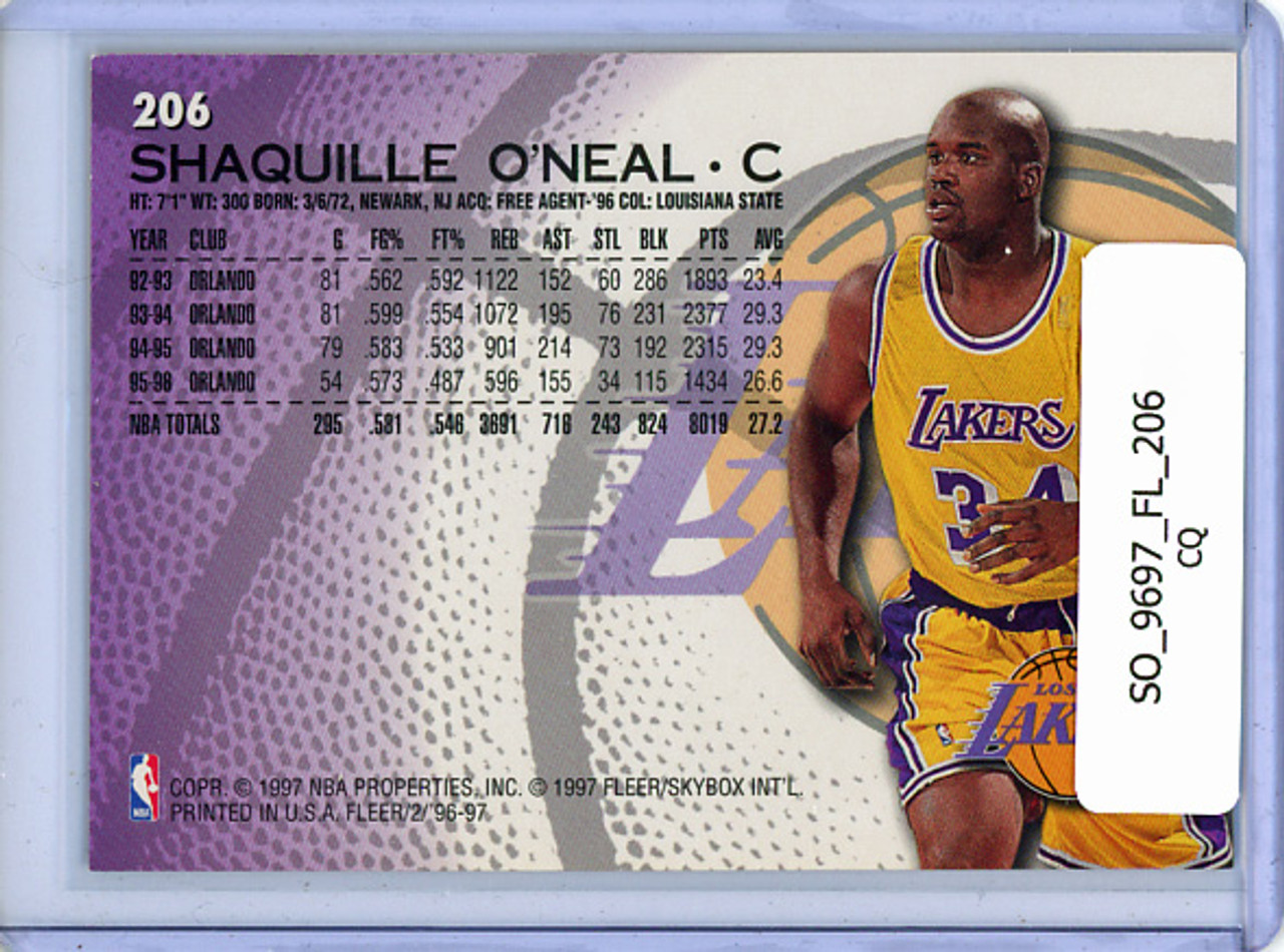 Shaquille O'Neal 1996-97 Fleer #206 (CQ)