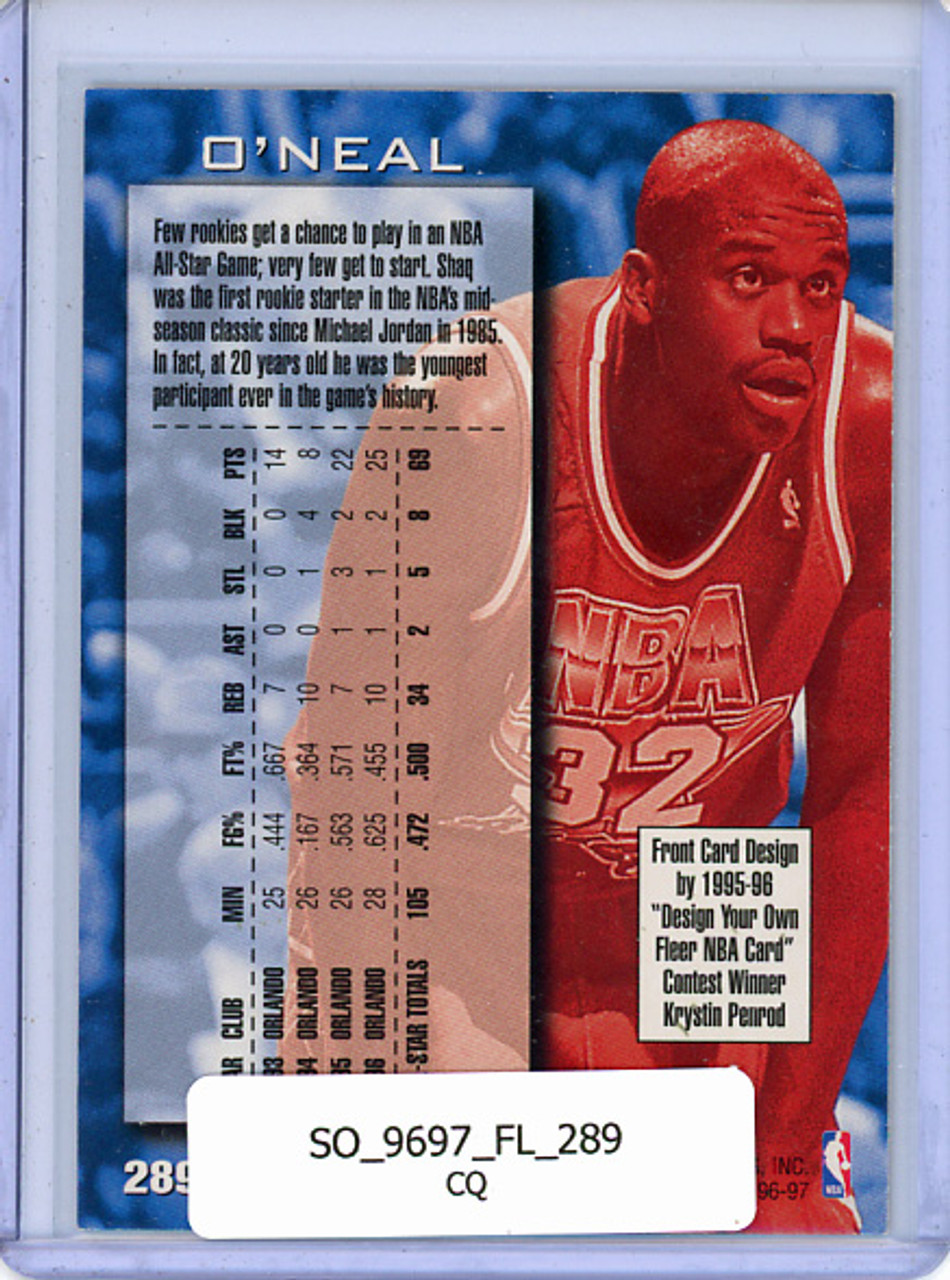 Shaquille O'Neal 1996-97 Fleer #289 All-Star (CQ)