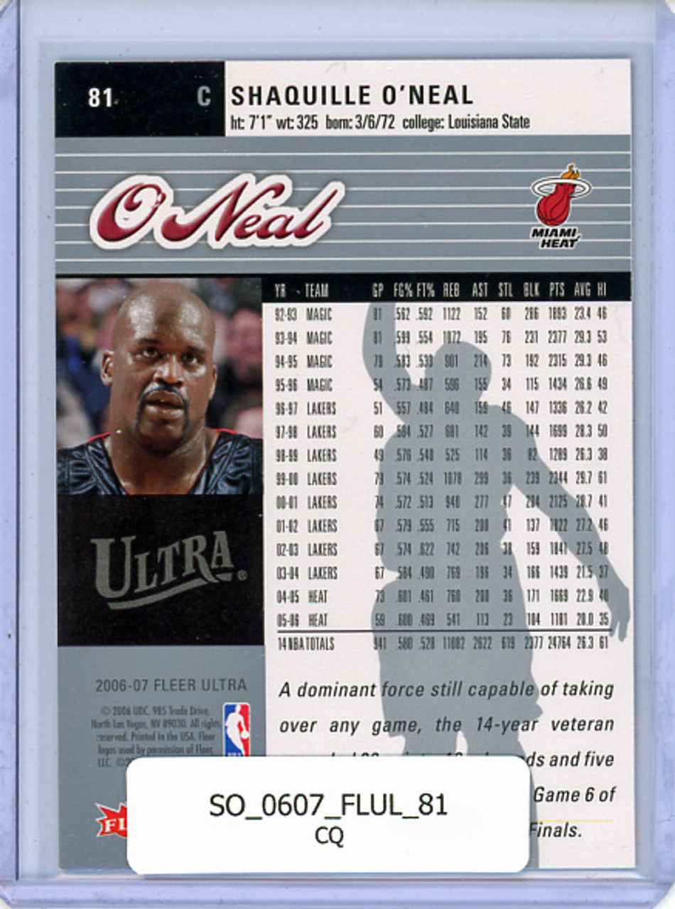 Shaquille O'Neal 2006-07 Ultra #81 (CQ)