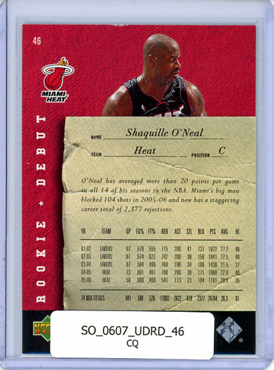 Shaquille O'Neal 2006-07 Rookie Debut #46 (CQ)