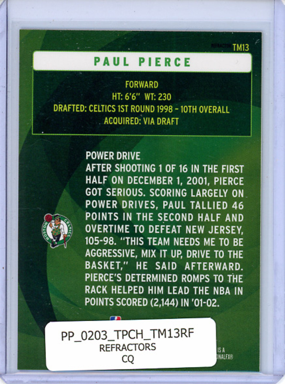Paul Pierce 2002-03 Topps Chrome, The Move #TM13 Refractors (CQ)