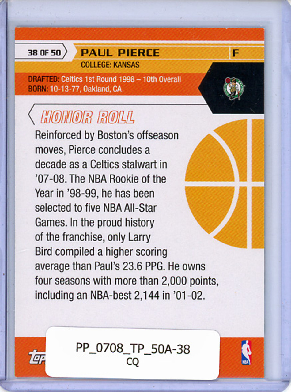 Paul Pierce 2007-08 Topps, 50th Anniversary #38 (CQ)