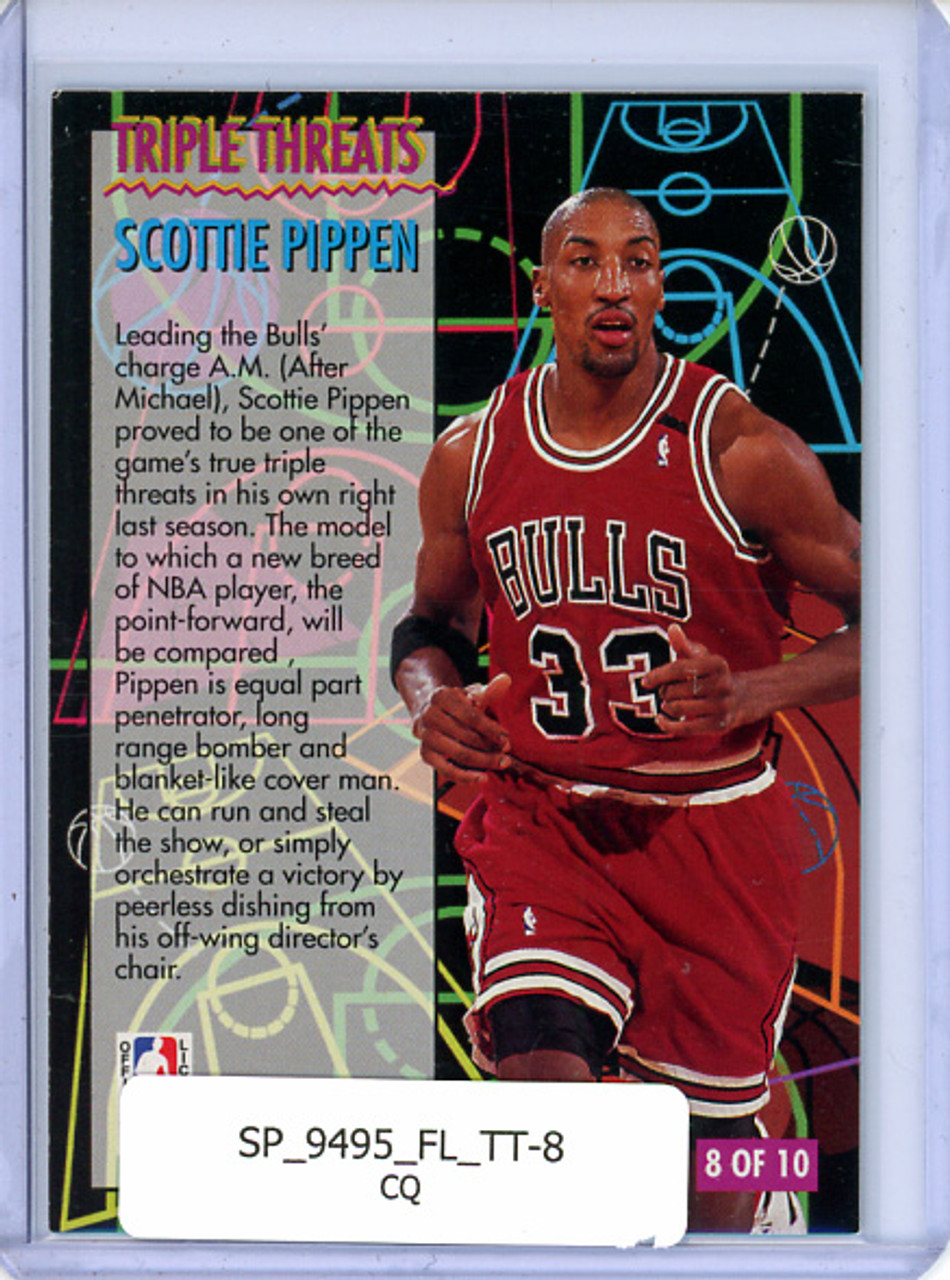 Scottie Pippen 1994-95 Fleer, Triple Threats #8 (CQ)