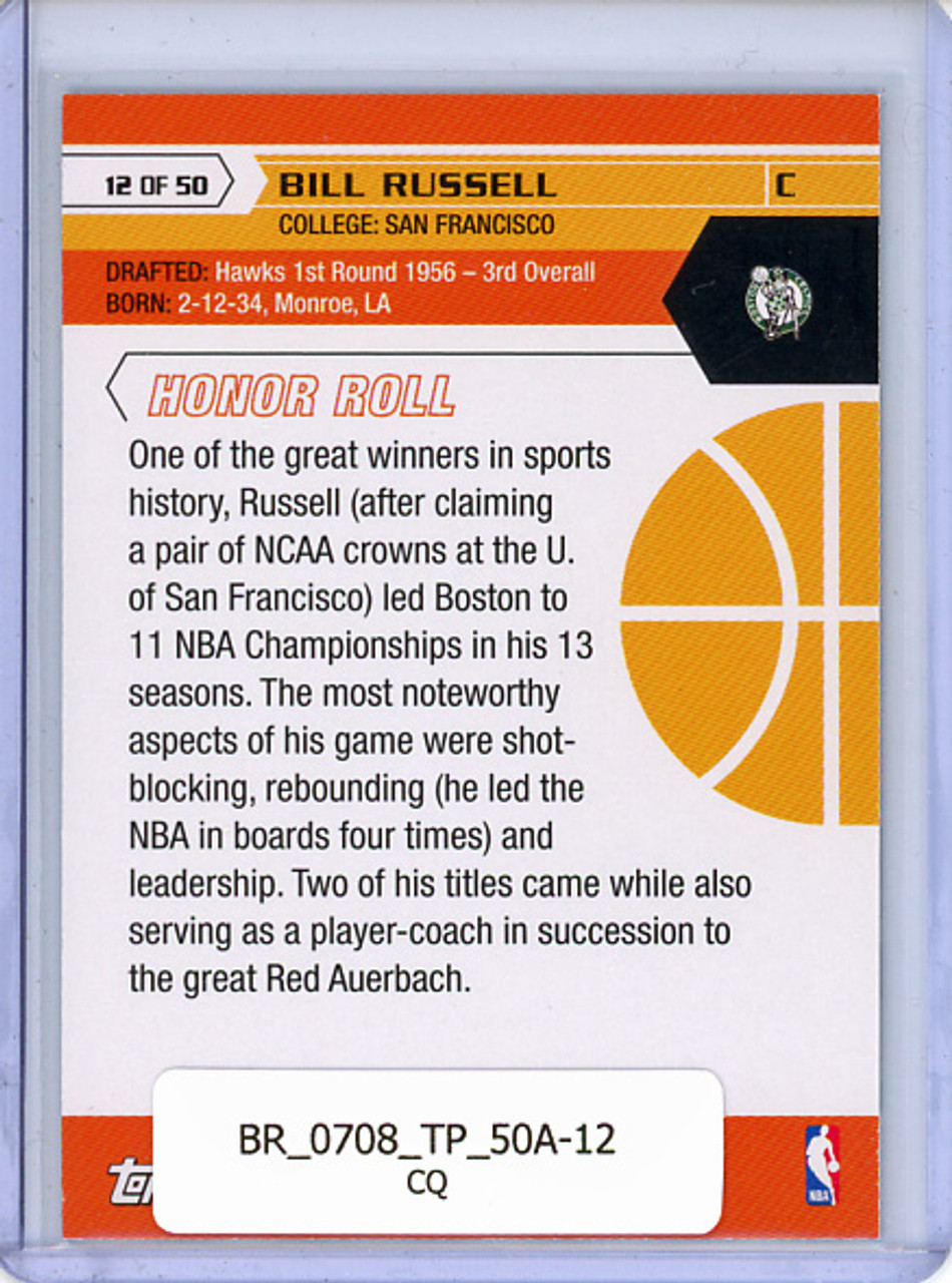 Bill Russell 2007-08 Topps, 50th Anniversary #12 (CQ)