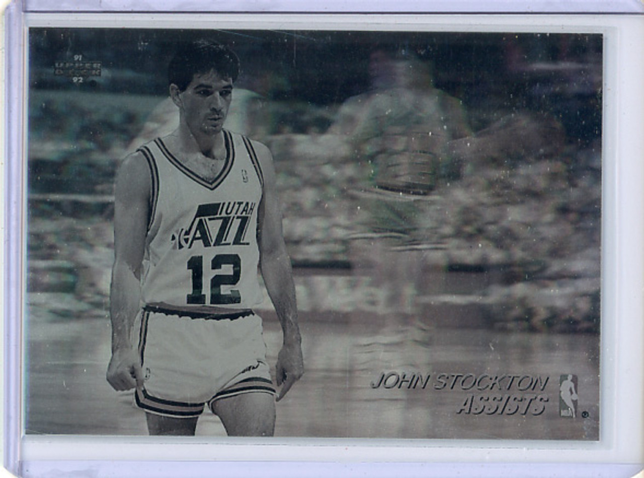 John Stockton 1991-92 Upper Deck, Award Winner Holograms #AW3 (CQ)