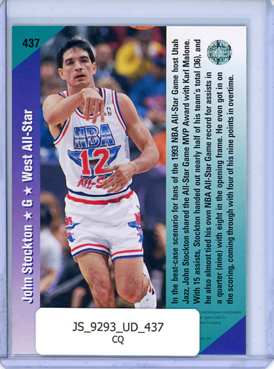 John Stockton 1992-93 Upper Deck #437 All-Star (CQ)
