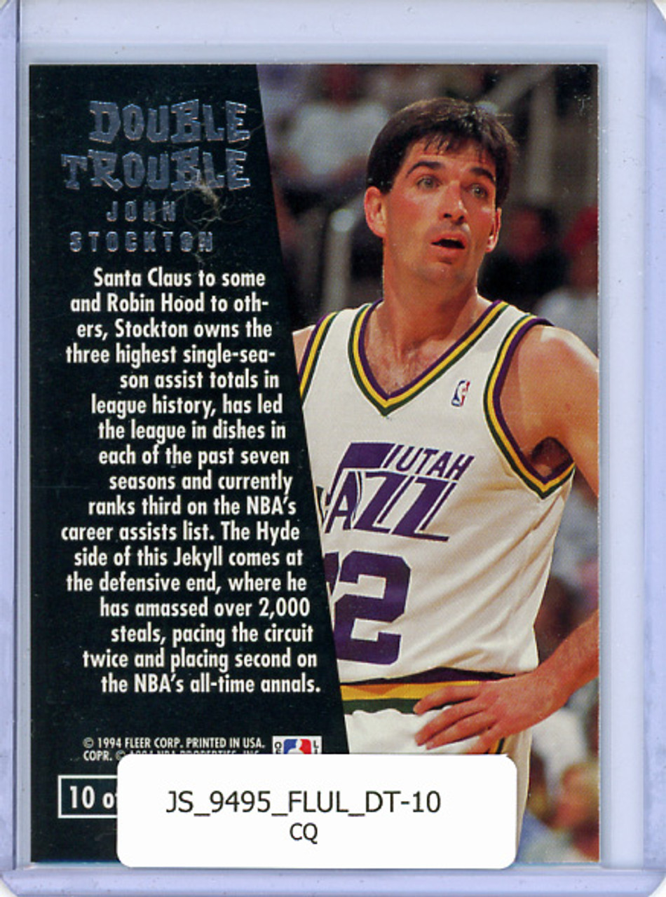 John Stockton 1994-95 Ultra, Double Trouble #10 (CQ)