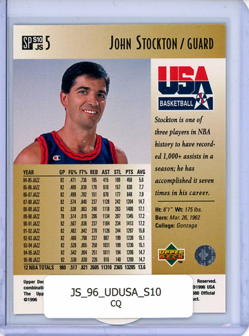 John Stockton 1996 Upper Deck, Career Statistics #S10 (CQ)