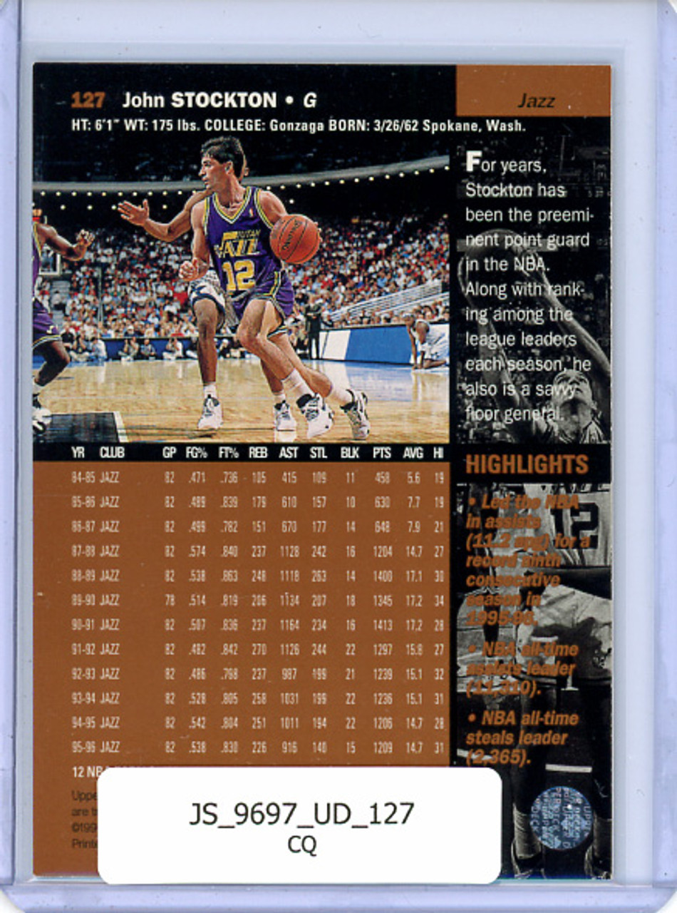 John Stockton 1996-97 Upper Deck #127 (CQ)