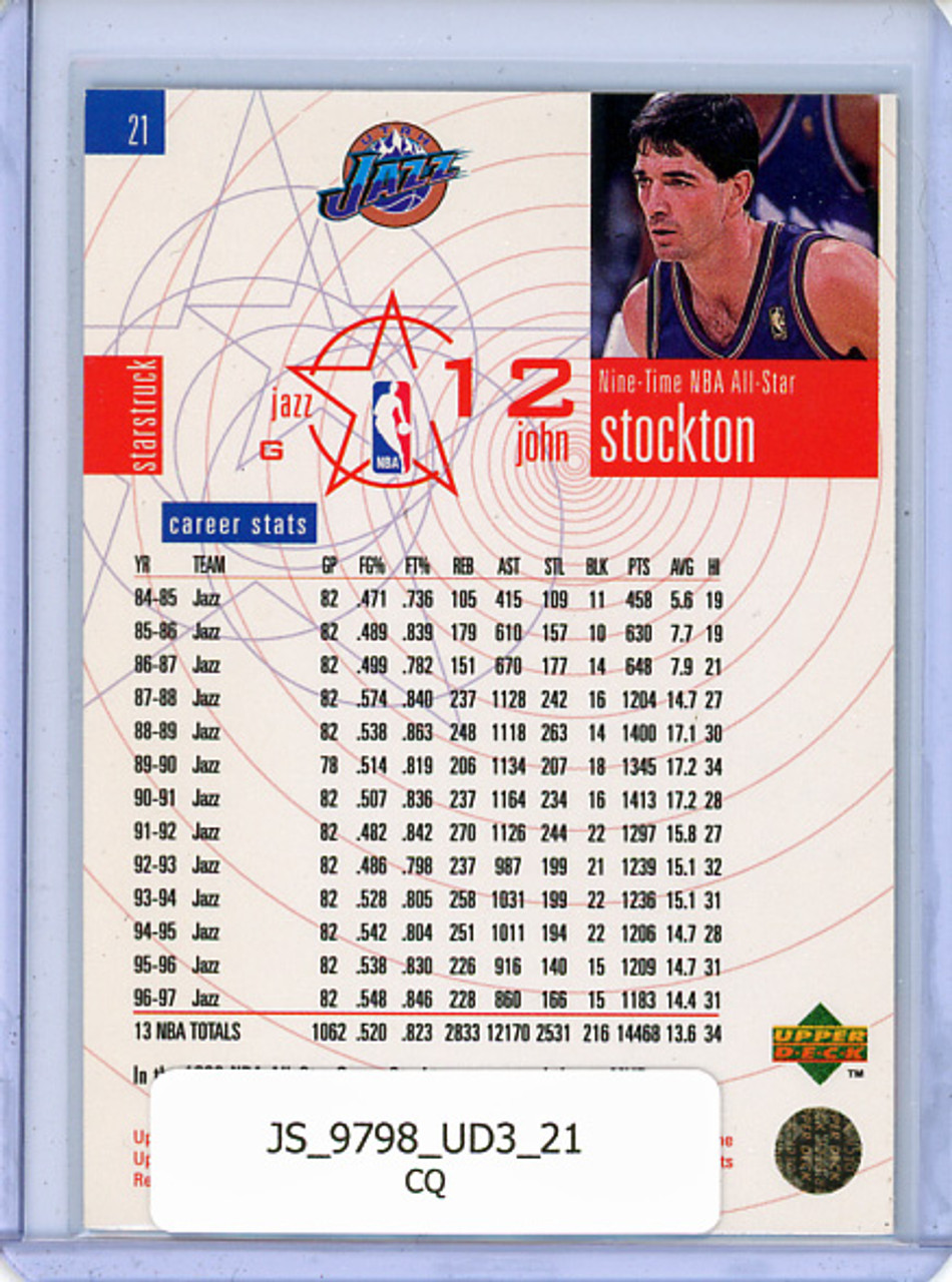 John Stockton 1997-98 UD3 #21 All-Star (CQ)