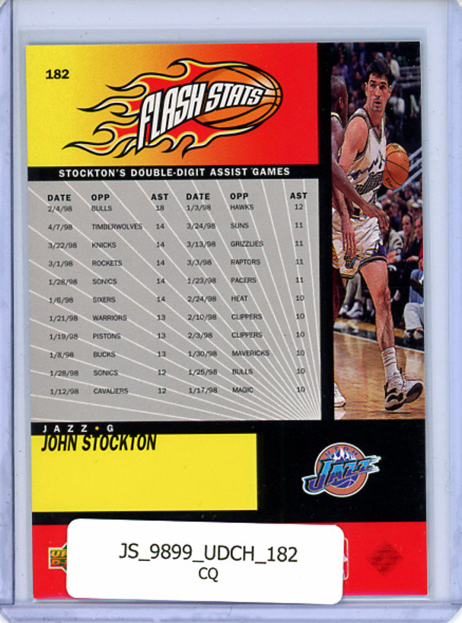 John Stockton 1998-99 Choice #182 Flash Stats (CQ)