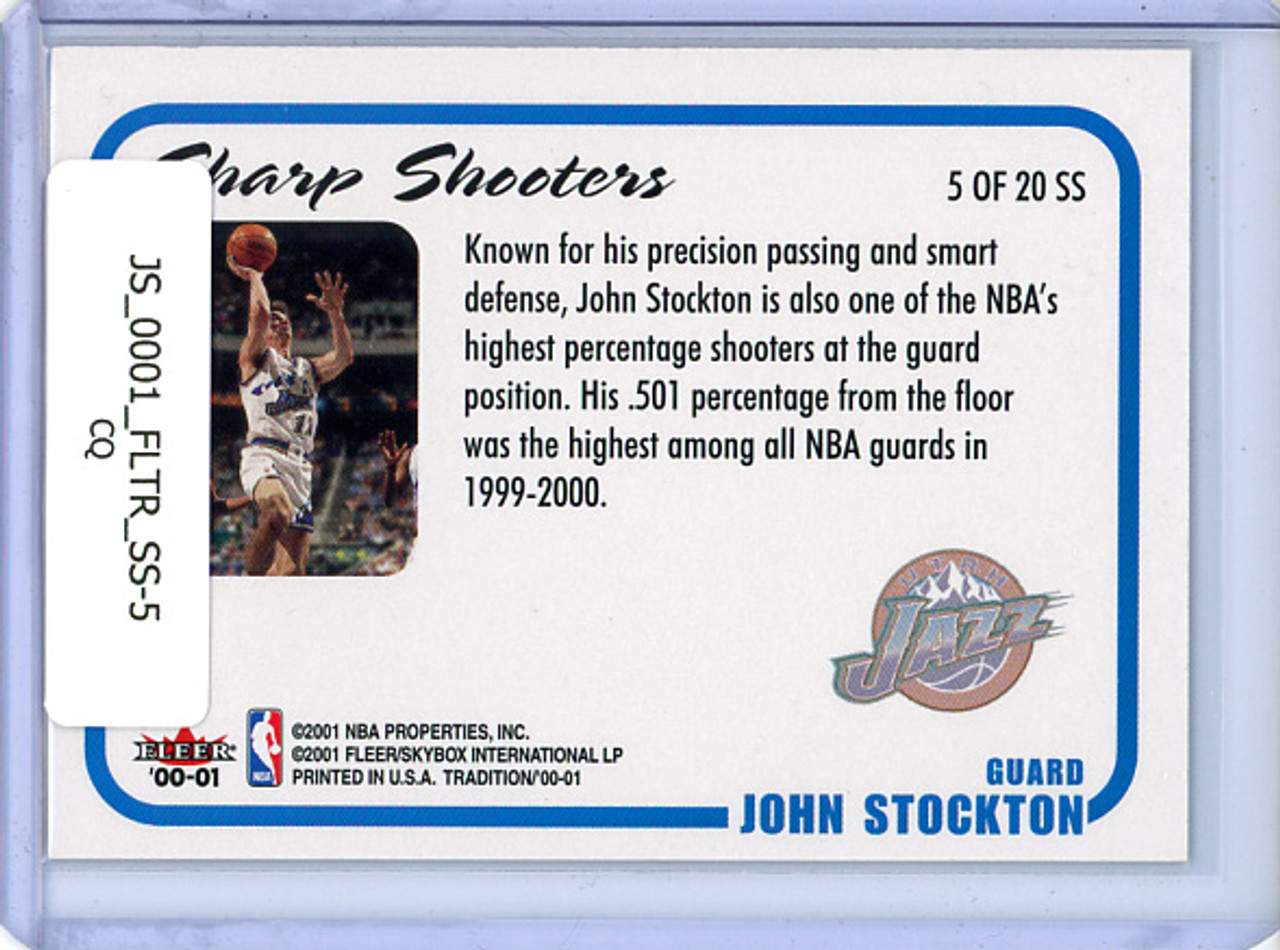 John Stockton 2000-01 Tradition, Sharp Shooters #SS-5 (CQ)