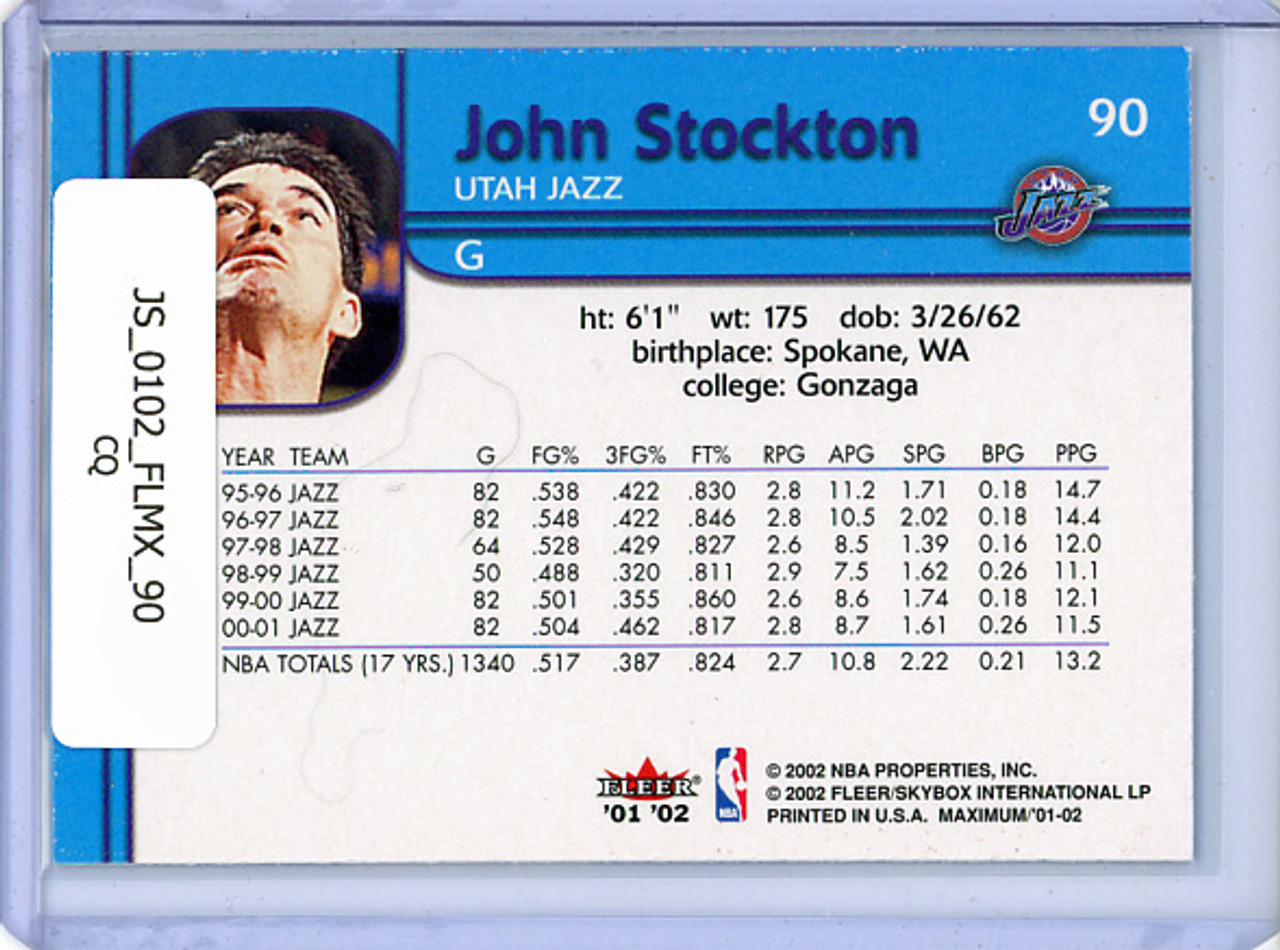 John Stockton 2001-02 Maximum #90 (CQ)