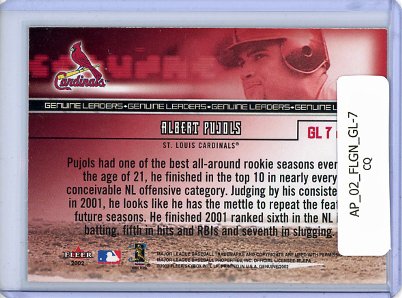 Albert Pujols 2002 Genuine, Genuine Leaders #GL-7 (CQ)