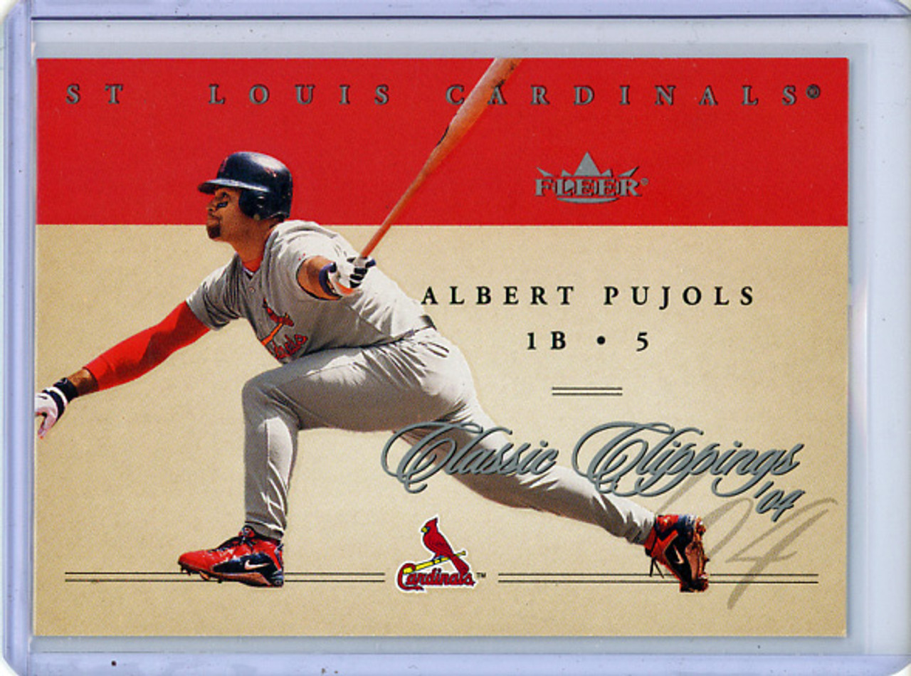 Albert Pujols 2004 Classic Clippings #17 (CQ)