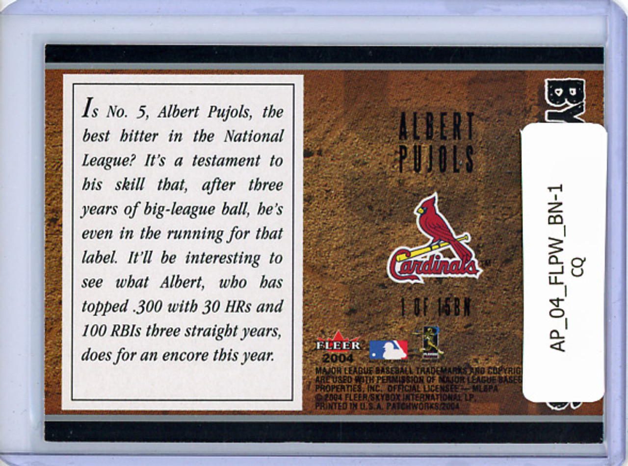 Albert Pujols 2004 Patchworks, By the Numbers #BN-1 (CQ)