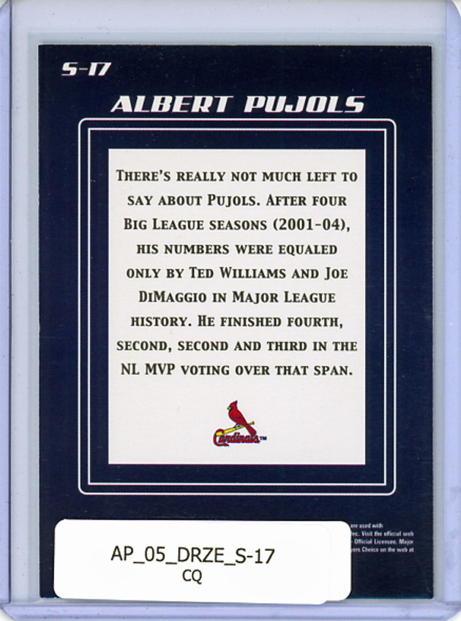 Albert Pujols 2005 Donruss Zenith, Spellbound #S-17 "E" (CQ)