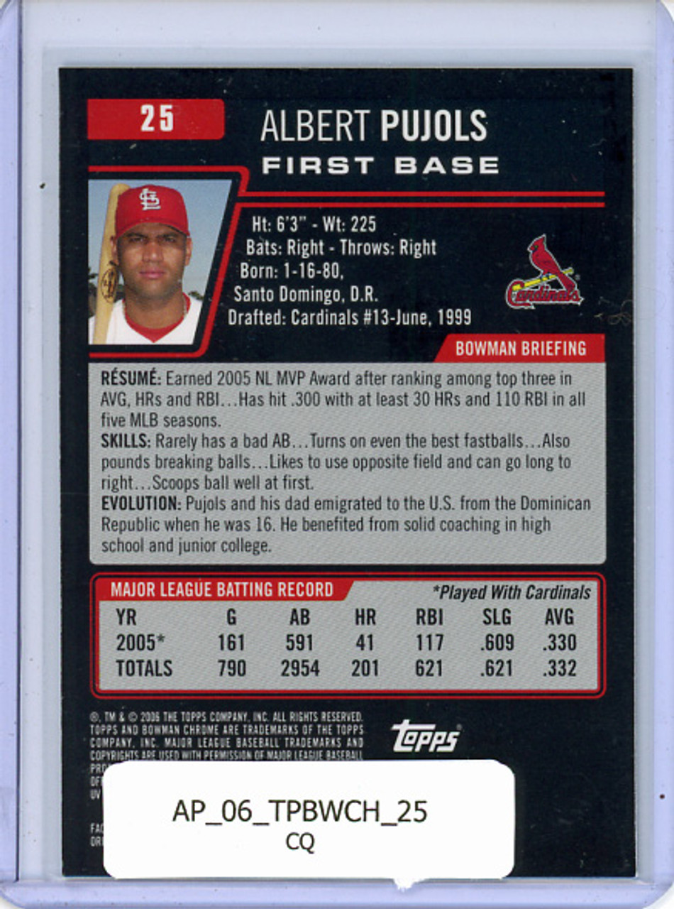 Albert Pujols 2006 Bowman Chrome #25 (CQ)