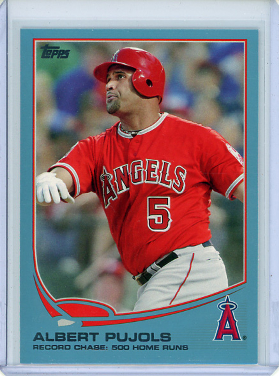 Albert Pujols 2013 Topps #266 Checklist Wal-Mart Blue Border (CQ)