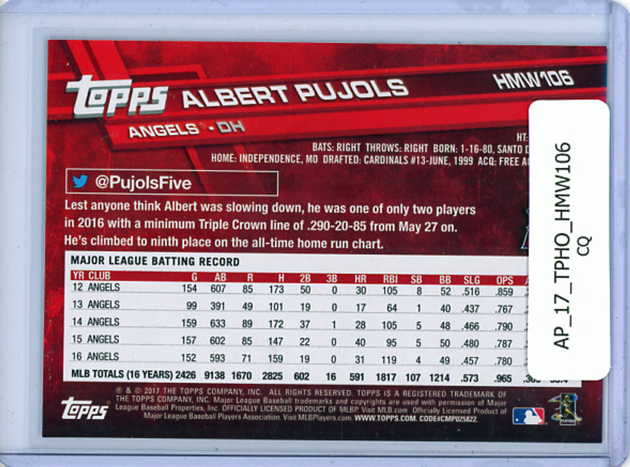 Albert Pujols 2017 Topps Holiday #HMW106 (CQ)