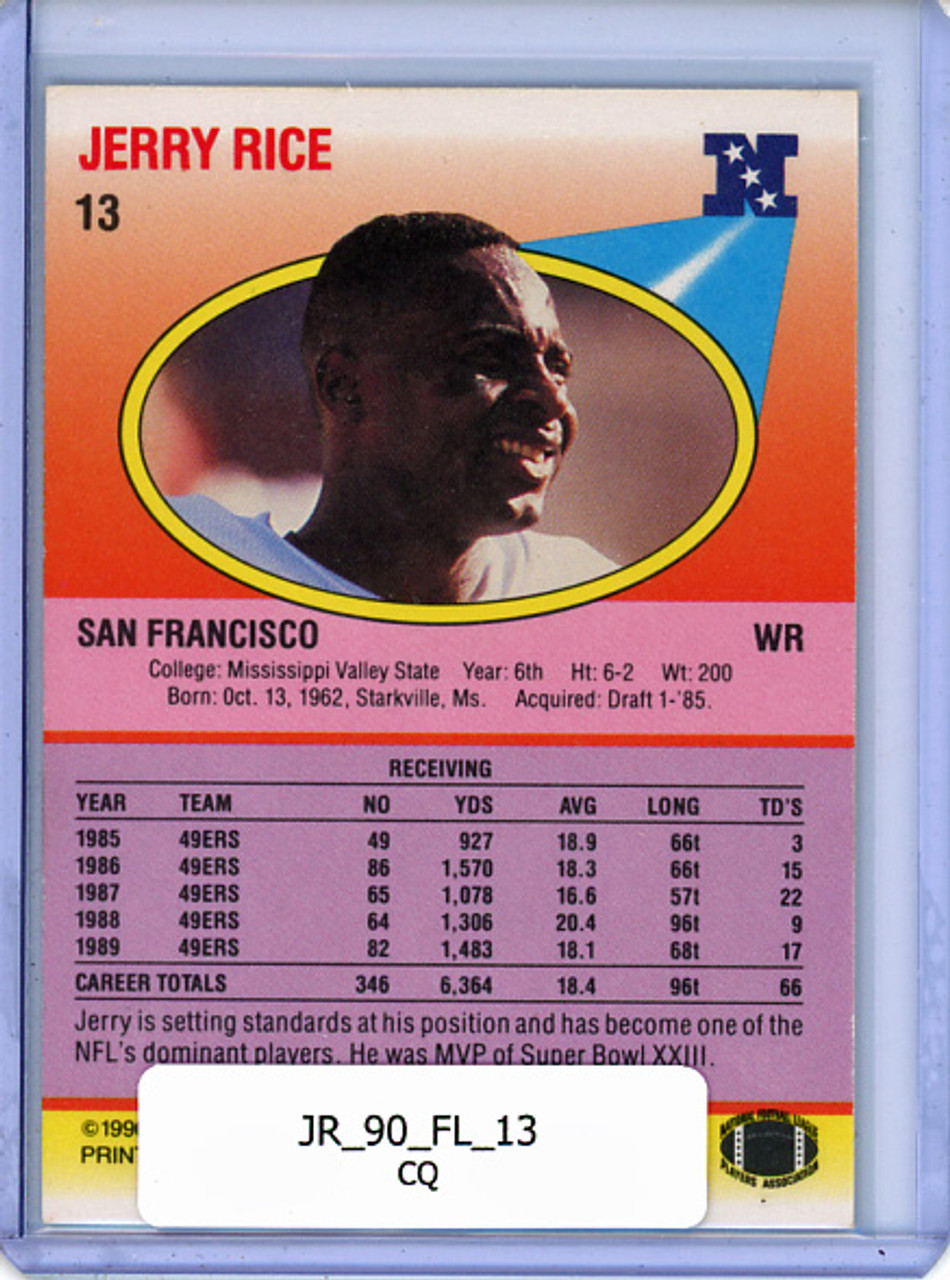 Jerry Rice 1990 Fleer #13 (CQ)