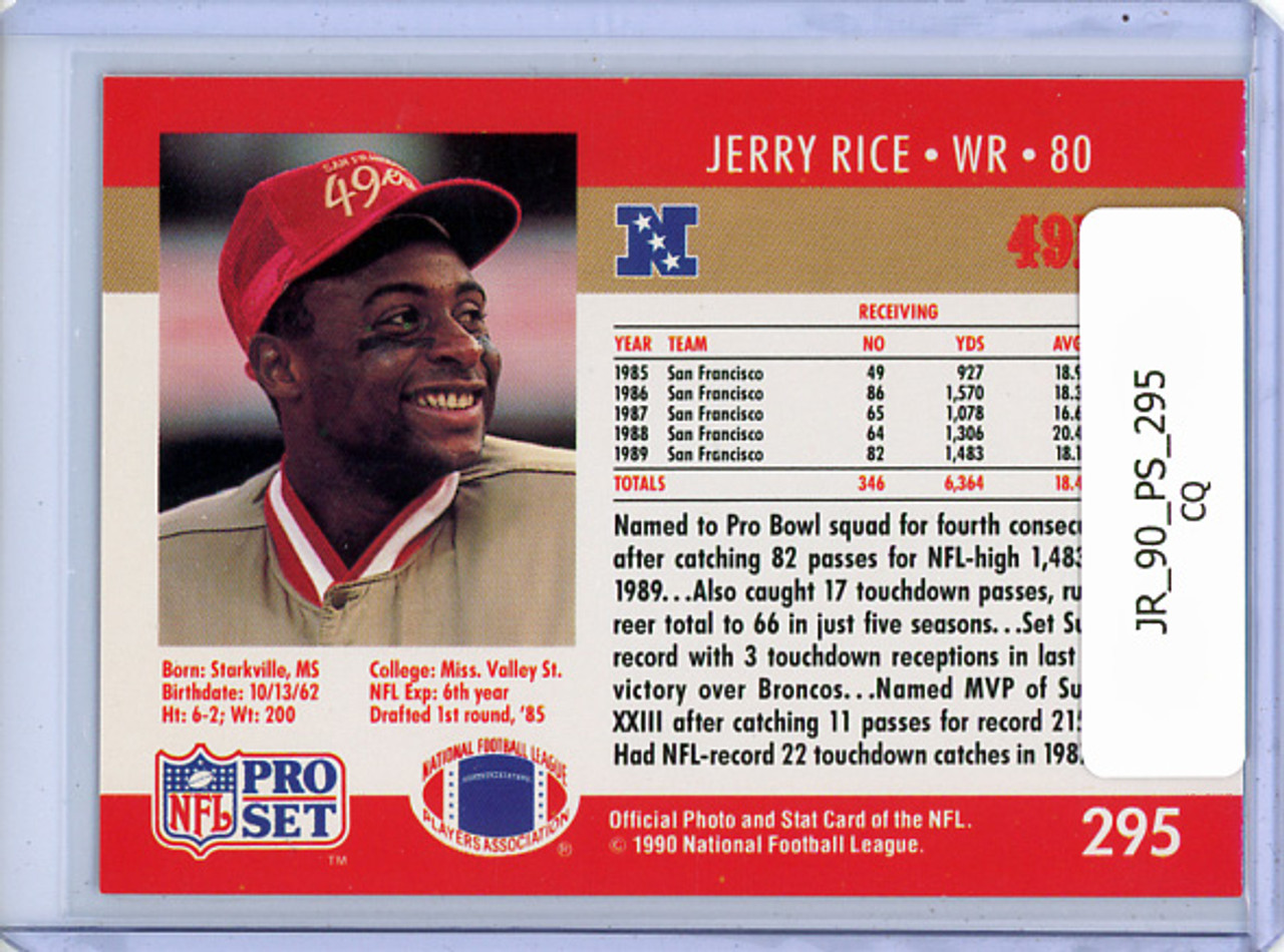 Jerry Rice 1990 Pro Set #295 (CQ)