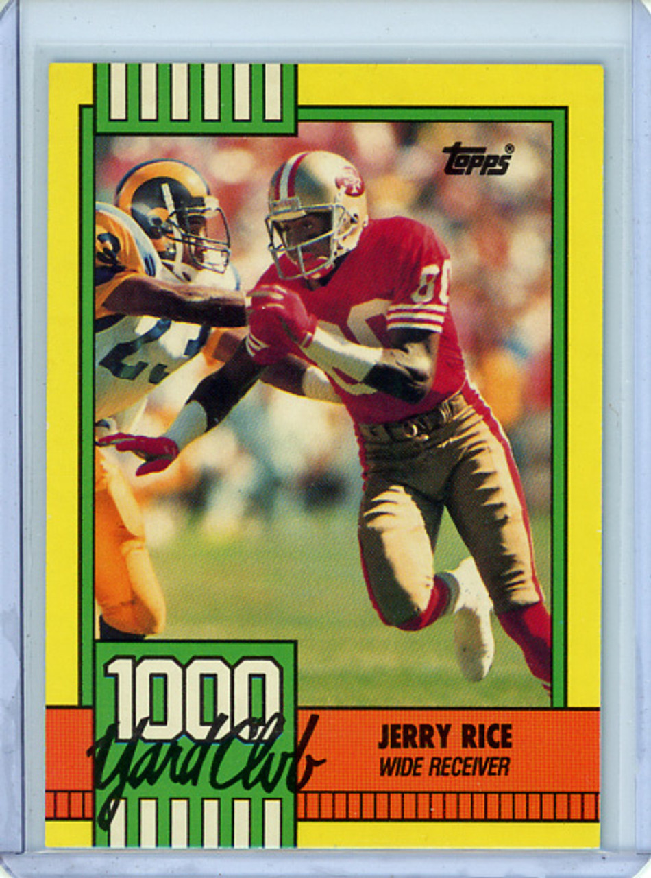 Jerry Rice 1990 Topps, 1,000 Yard Club #1 (CQ)