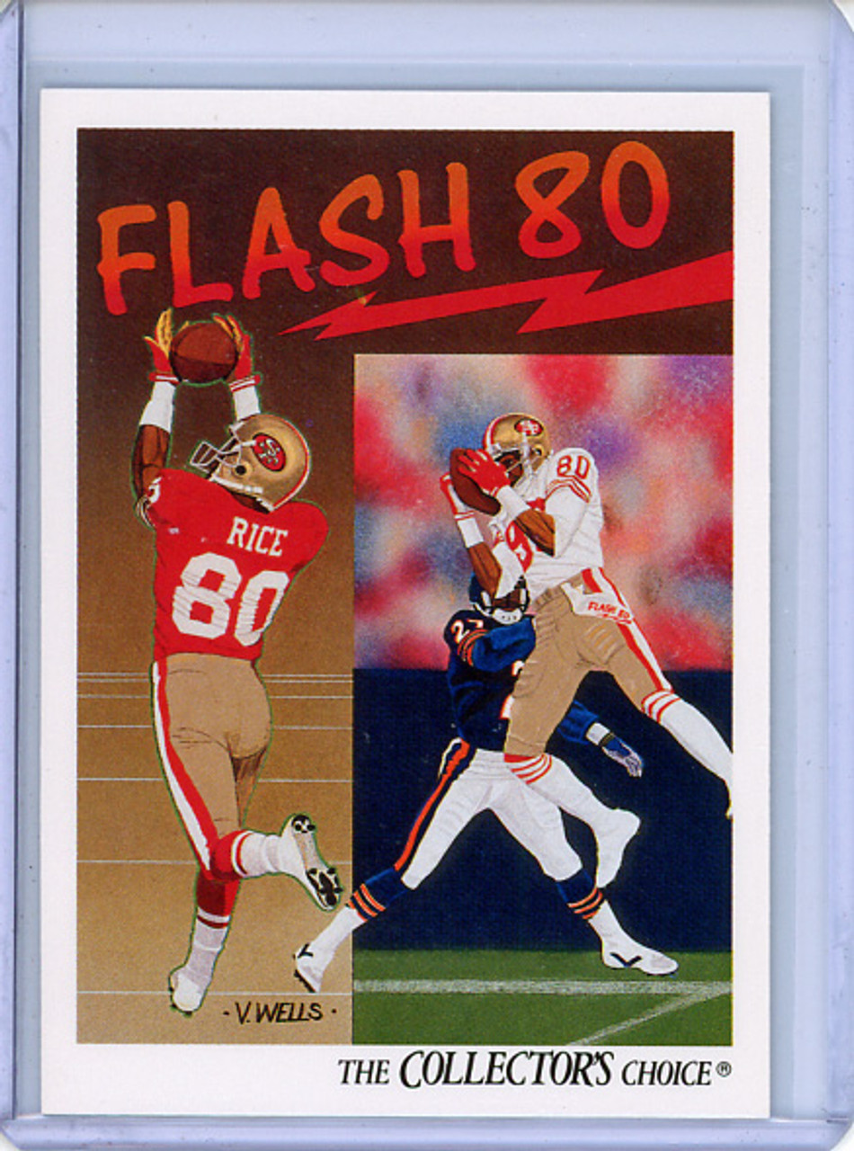 Jerry Rice 1991 Upper Deck #86 Team Checklist (CQ)