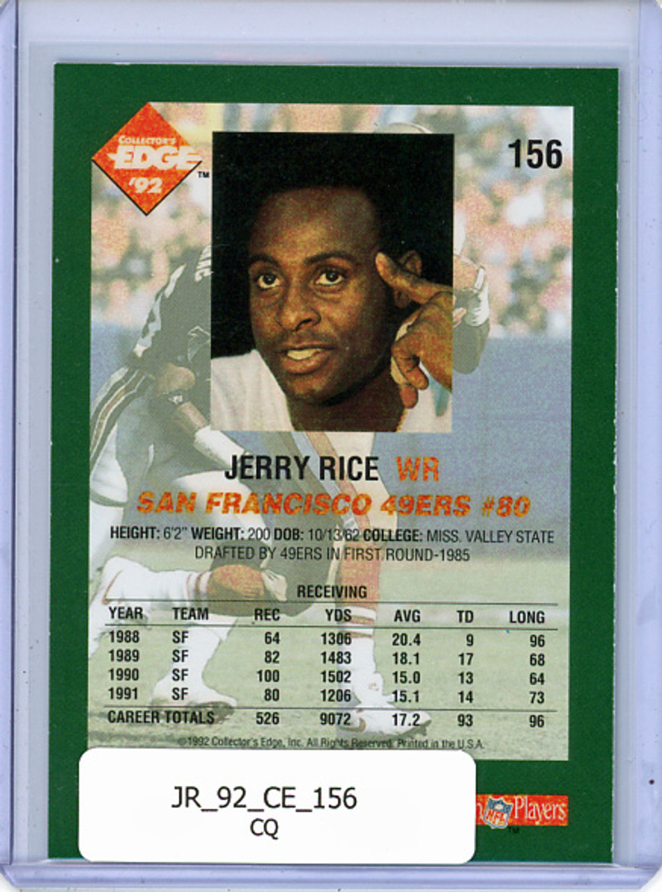 Jerry Rice 1992 Collector's Edge #156 (CQ)