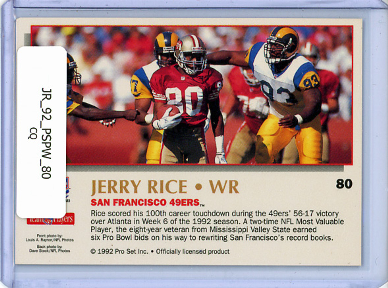 Jerry Rice 1992 Pro Set Power #80 (CQ)