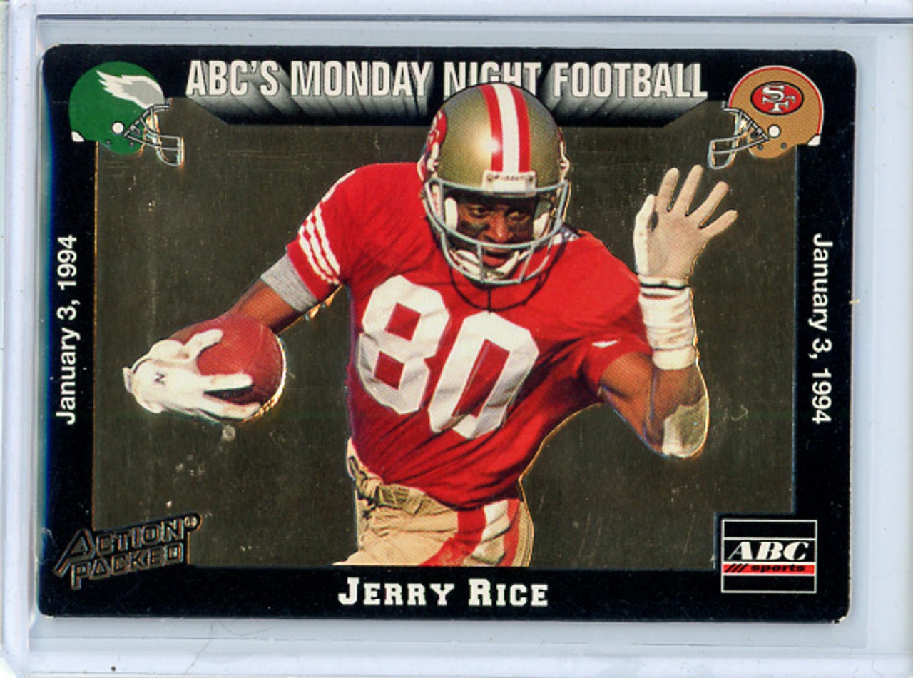 Jerry Rice 1993 Action Packed Monday Night Football #78 (CQ)