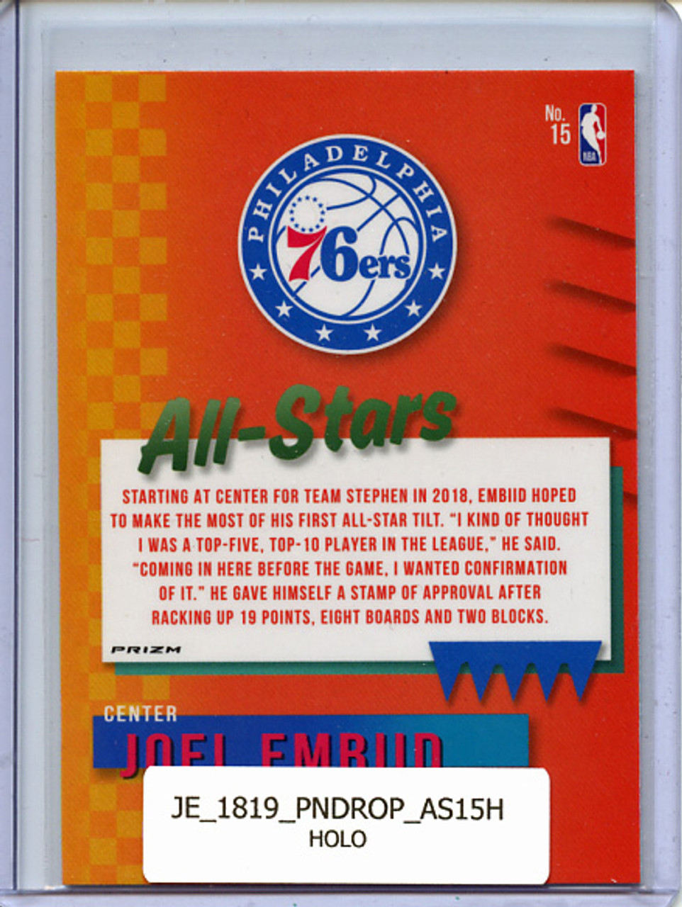 Joel Embiid 2018-19 Donruss Optic, All-Stars #15 Holo