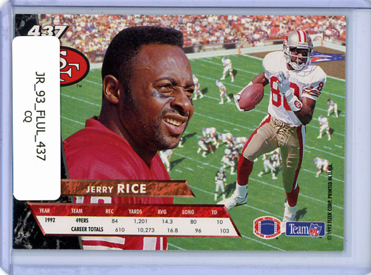 Jerry Rice 1993 Ultra #437 (CQ)