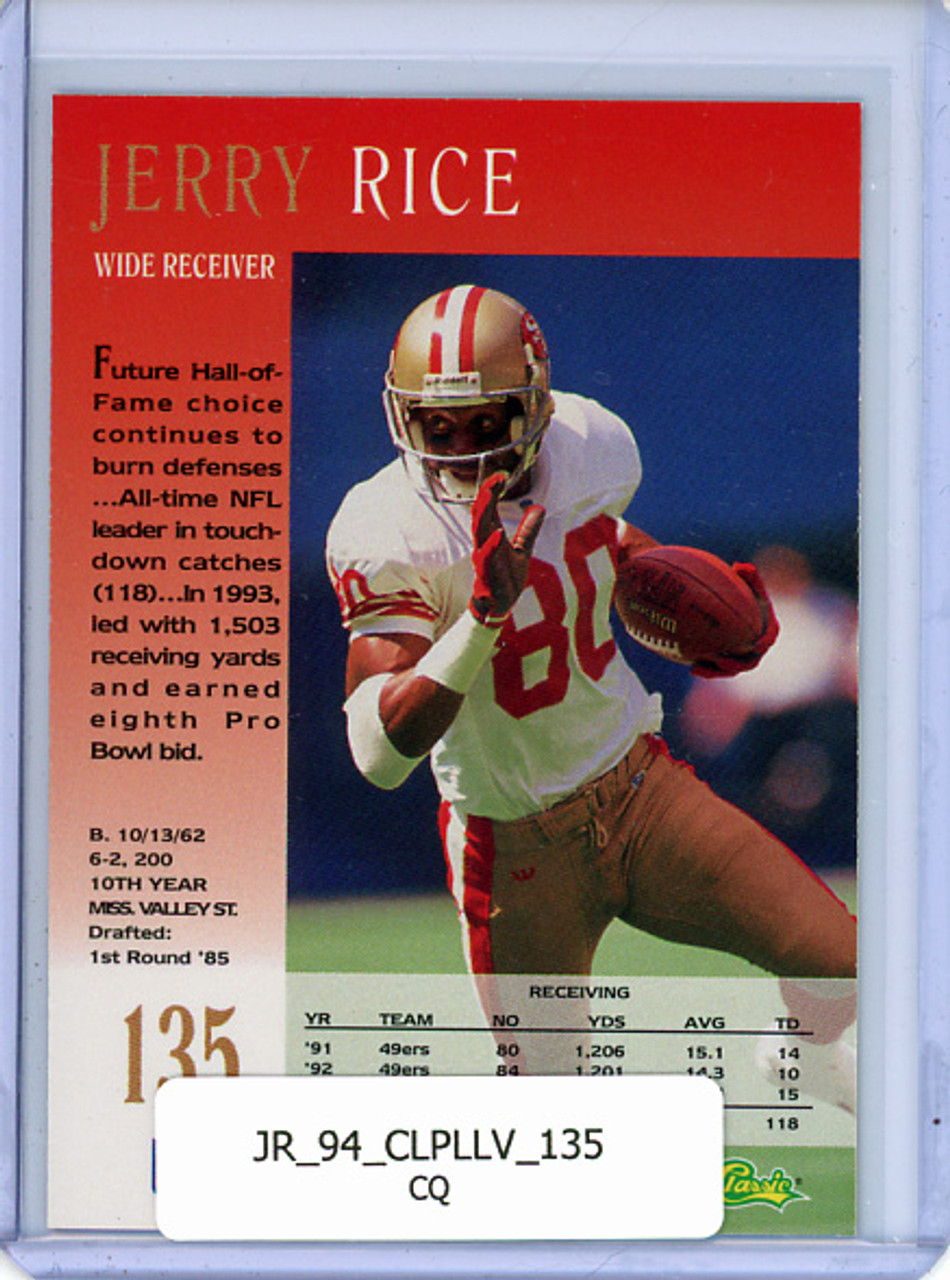 Jerry Rice 1994 Pro Line Live #135 (CQ)