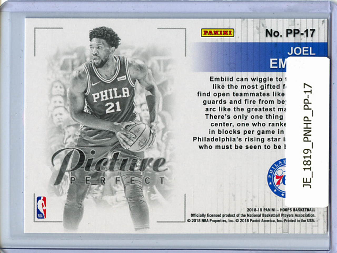 Joel Embiid 2018-19 Hoops, Picture Perfect #PP-17