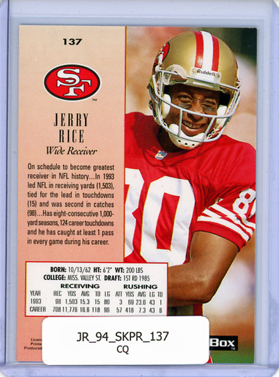 Jerry Rice 1994 Skybox Premium #137 (CQ)