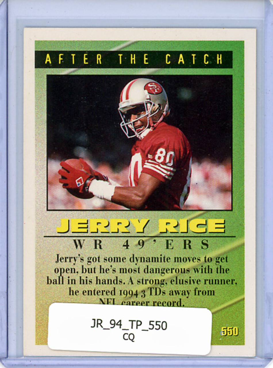 Jerry Rice 1994 Topps #550 Tools of the Game (CQ)