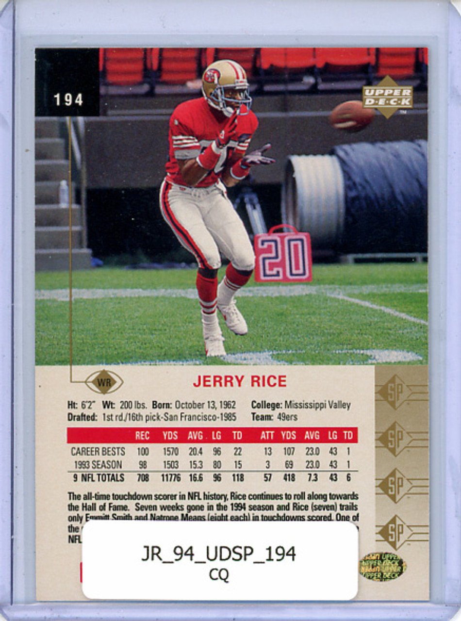 Jerry Rice 1994 SP #194 (CQ)