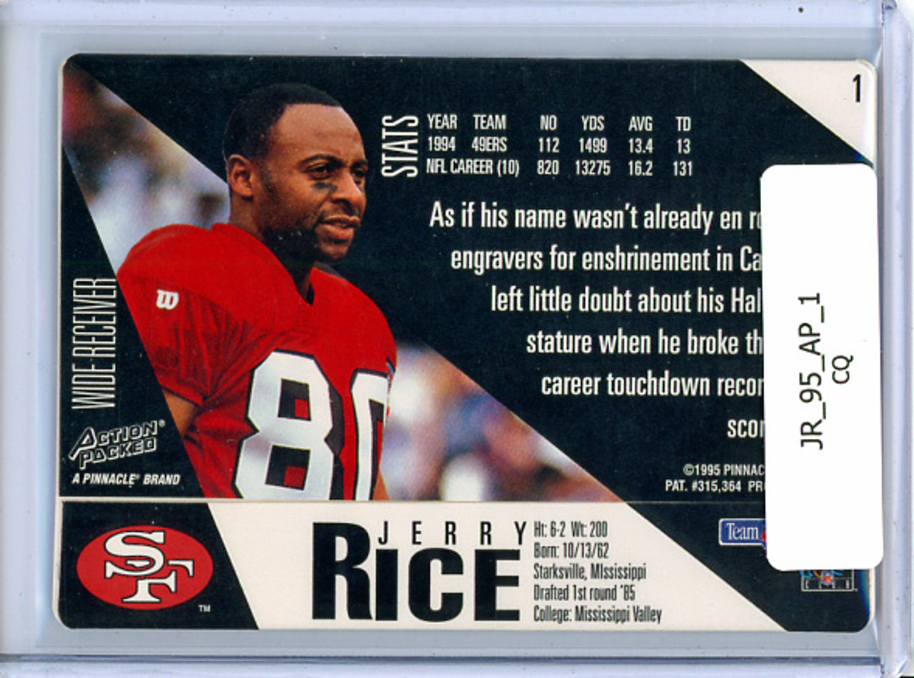 Jerry Rice 1995 Action Packed #1 (CQ)