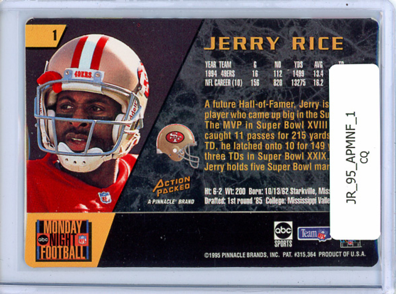 Jerry Rice 1995 Action Packed Monday Night Football #1 (CQ)