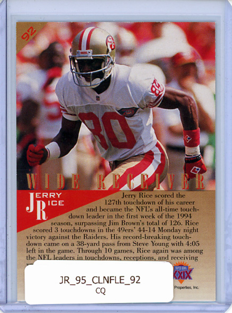Jerry Rice 1995 Classic NFL Experience #92 (CQ)